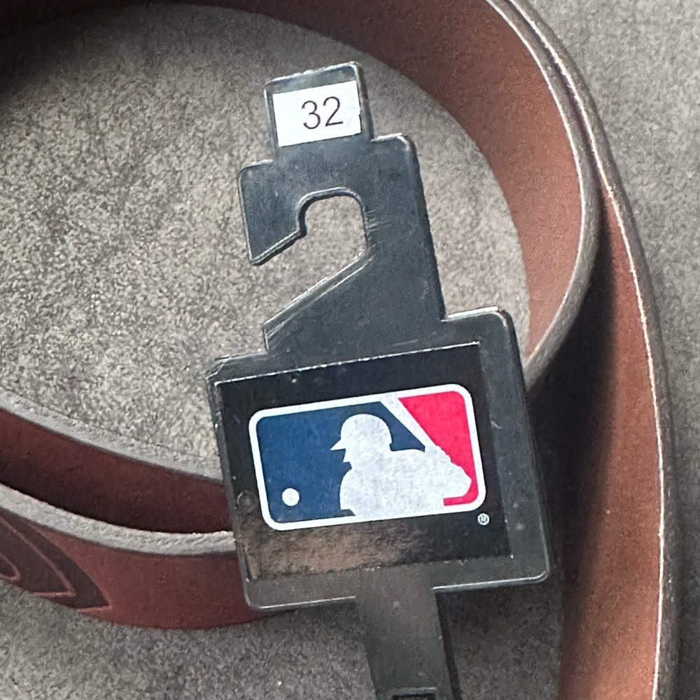 MLB Classic Brown Leather Belt